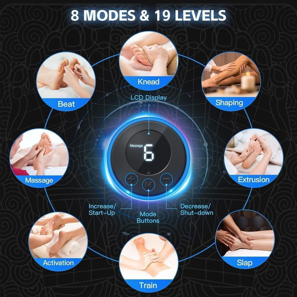 EMS Microcurrent Foot Massager Pad | Circulation Stimulator & Muscle Relief