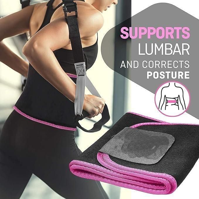 Premium Adjustable Waist Trimmer Sweat Belt | Core Support & Fitness